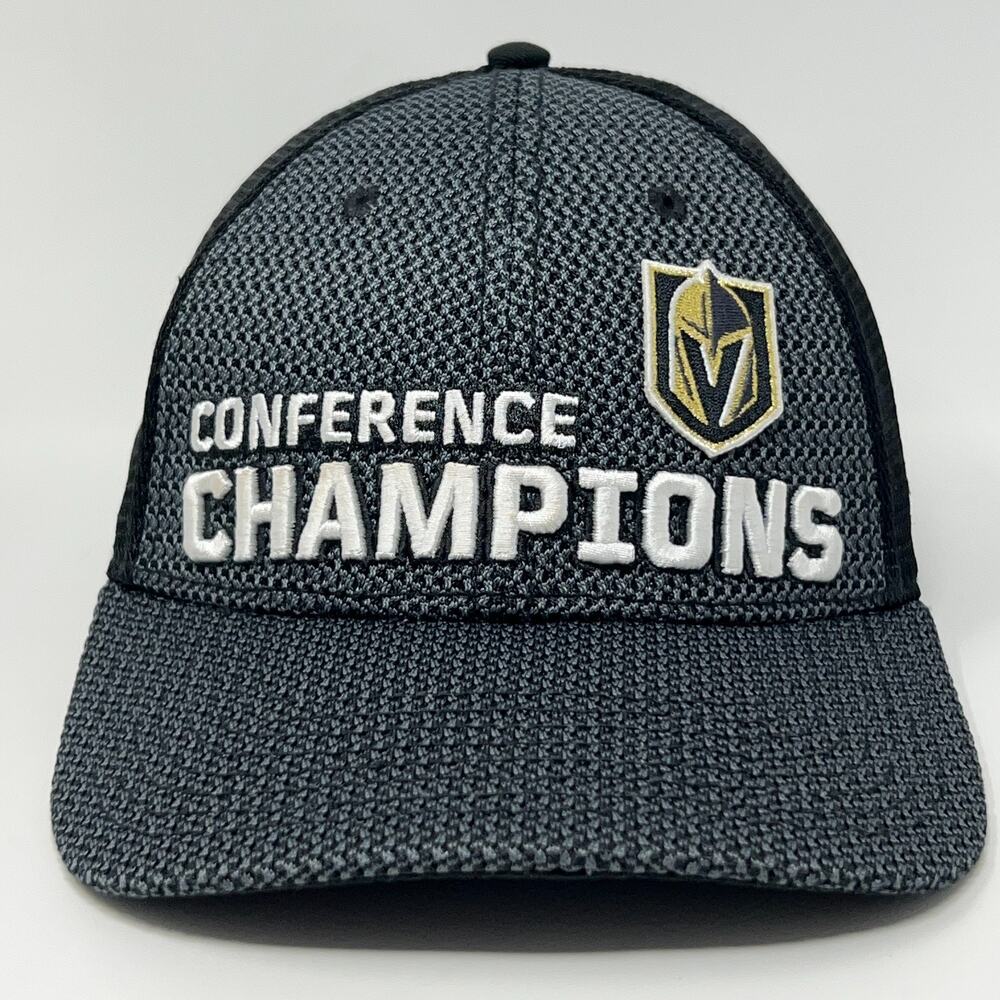 Las Vegas Golden Knights 2018 Conference Trucker Hat Baseball Cap Snapback Black